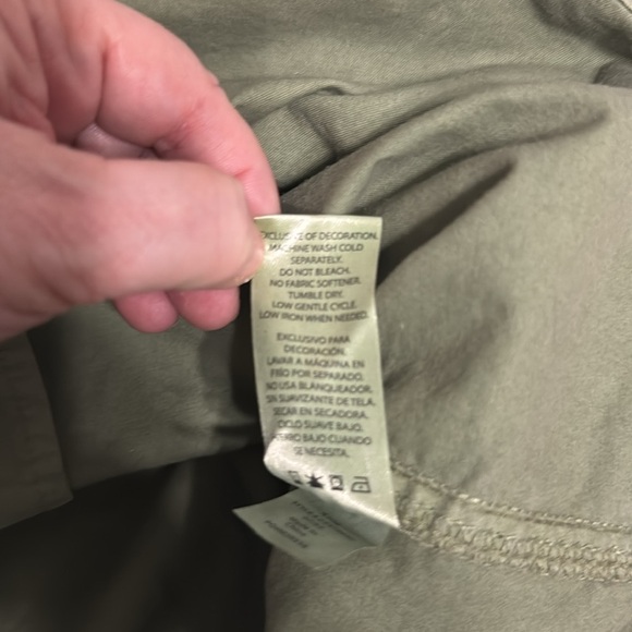 Wildfox Truman Jacket Olive Green Military light distressing embroidery size XL - Picture 9 of 11